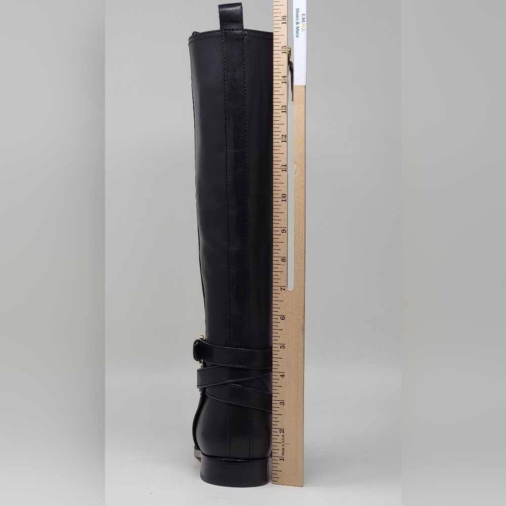 Ralph Lauren Blayke Buckled Riding Boots Black Saddle Women's Size 5.5 New - Picture 9 of 13